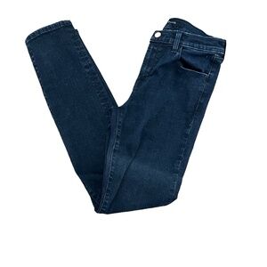 J Brand Mid Rise Skinny Jeans Bluebird Dark Wash Stretch Denim, Size 28 (US 6)
